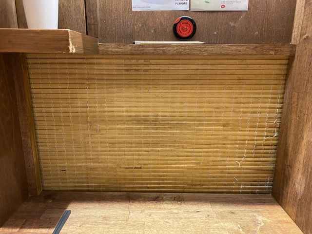 Their wooden blind