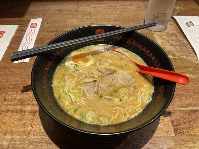 Mixed the ingredients in the ramen together